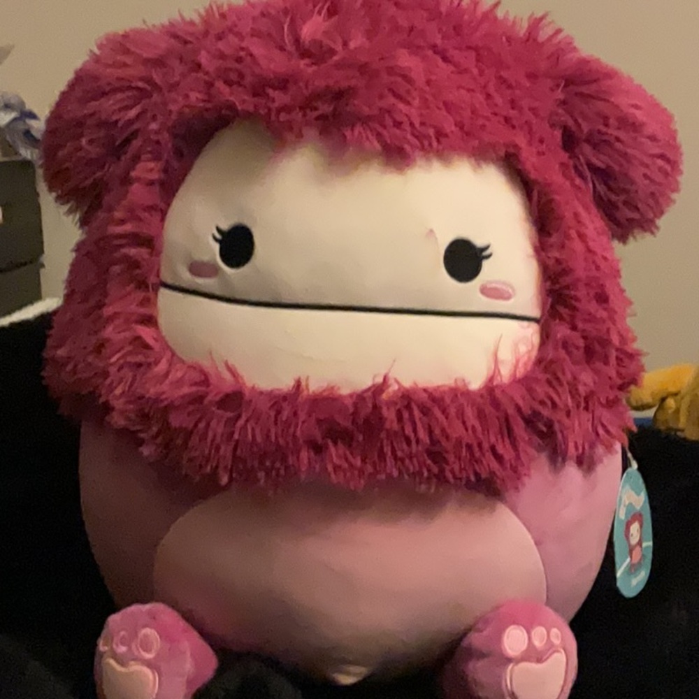 Squishmallows Pink Plush with Adorable Mane name is Nanette